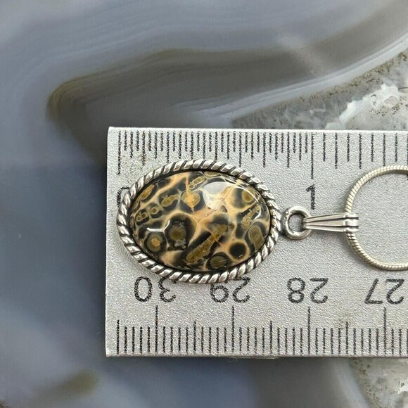 Carolyn Pollack Sterling Picture Jasper Pendant with 16" Necklace For Women - Picture 10 of 10